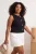 Trendyol Curve Dames Zwart Effen Mouwloos Getailleerd Grote maten Blouses