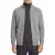 Casa Moda Vest grijs uni met rits wijde fit