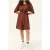 American Vintage Short Dress With Round Collar Terre