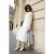 Trendyol Modest Dames Wit Effen Midi Mouwloos Casual Recht Modest Jurken