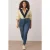 Trendyol Curve Dames Donkerblauw Effen Skinny Hoge taille Grote maten Jeans