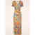 Topvintage exclusive ~ Malia Tropical maxi jurk in geel en multi