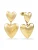 Copenhagen Studios Oorbellen ‘Puffy Hearts’  goud