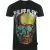 Philipp Plein groot meerkleurig doodshoofd zwart T-shirt