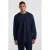 America Today oversized longsleeve met wafelstructuur – dark blue