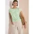 Cecil Dames Shirt met burn-out look in Groen