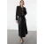 TRENDYOLMİLLA Dames Zwart Effen Maxi Taille Elastisch A-lijn Rokken