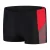 Speedo Geometrische zwembroek voor heren met split (Zwart/Rood)