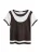 Next Shirt  chocoladebruin / wit