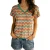 Dames-T-shirt met V-hals Freeman T Porter Tanisse Waves