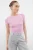 TRENDYOLMİLLA Dames Roze Effen Kort Getailleerd Blouses