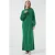 Geweven Tricot Jurk met Halve Col en Rits