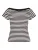 Noisy may Shirt  zwart / wit