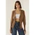 Semi Fitte V-Hals Gebreide Cardi