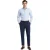 Boss Heren Genius-chino met plooien (Blauw)