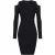 PINKO Macchina Abito Mix Costina Vis Black