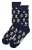 Happy Socks – Meeuw Sokken | Novelty Print Sokken in Marineblauw – Marineblauw
