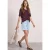 Shirt met gebreide look en ronde hals