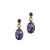 Otazu gold plated oorbellen met Swarovski Kristallen Antique Velvet Purple