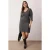 Trendyol Curve Dames Grijs Effen Kort / Mini Lang Casual A-lijn Grote maten Jurk