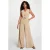 Morgan modaal gestreepte jumpsuit – taupe