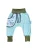Land-Juwelen Broek ‘ Handmade Koala ‘  blauw / groen