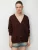 MixRay Gebreid vest  donkerbruin