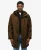 Tech Parka met Langere Achterkant en Capuchon Green