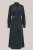 WE Fashion – Dames midi corduroy jurk – Regular fit – Groenblauw –