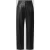 CAMBIO straight fit kunstleren broek met riemlussen model ‘ELIN’