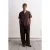 Heren Relaxed Fit Korte Mouwen Crepe Shirt