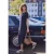 Street One Studio Dames Jersey midi-jurk met pofmouwen in Blauw