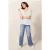 White Stuff Broderie Mix Two Way Top Brilliant White