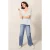 White Stuff Broderie Mix Two Way Top Brilliant White