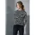 Street One Studio Dames Shirt van mesh met patroon in Grijs