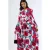 Bloemige Maxi-jurk met Strikfront