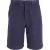 Mr. P. Bermudashorts met rechte pijpen van geverfde twillstof in blauw katoen.
