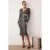 TRENDYOLMİLLA Dames Grijs Effen Midi Lang Cocktail Bodycon Jurken