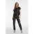 Anytime imitatieleren jogger zwart
