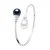 You & Me Armband Zoetwater Pearl White en Black 11-12 mm 925