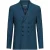 John Varvatos Slim Fit Double Breasted Peak Lapel Jack Empire Blue