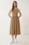 Mouwloze Crew Neck Midi Jurk