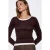Slim Fit Katoenen Ronde Hals Blouse