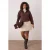 Trendyol Curve Dames Bruin Effen Lang Regular fit Grote maten Sweatshirts