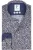 R2 Amsterdam Overhemd donkerblauw, Bloemen
