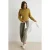 TRENDYOLMİLLA Dames Kaki Effen Lang Oversized Sweatshirts