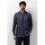 State of Art regular fit overhemd met print – midnight/grijsblauw