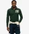 Vintage Athletic Polo met Lange Mouwen Green