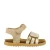 Develab leren sandalen taupe