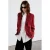 Mango regular blazer met ceintuur en wol – rood